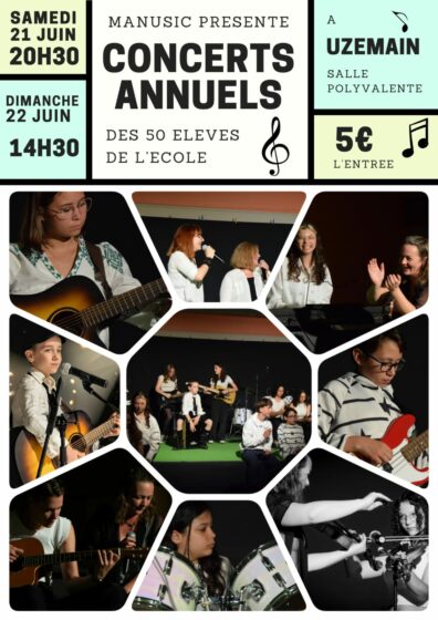 Concert de l’école MANUSIC