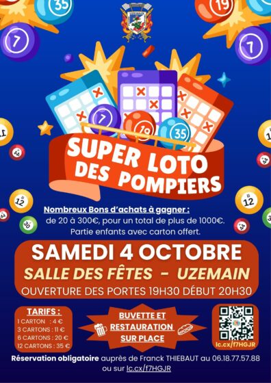 Loto de l’Amicale des Pompiers