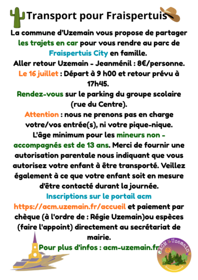 Transport jusqu&rsquo;à Fraispertuis