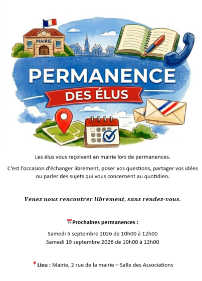 Permanences de vos élus